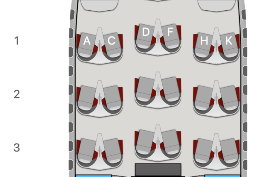 Business Class Seat Angled 