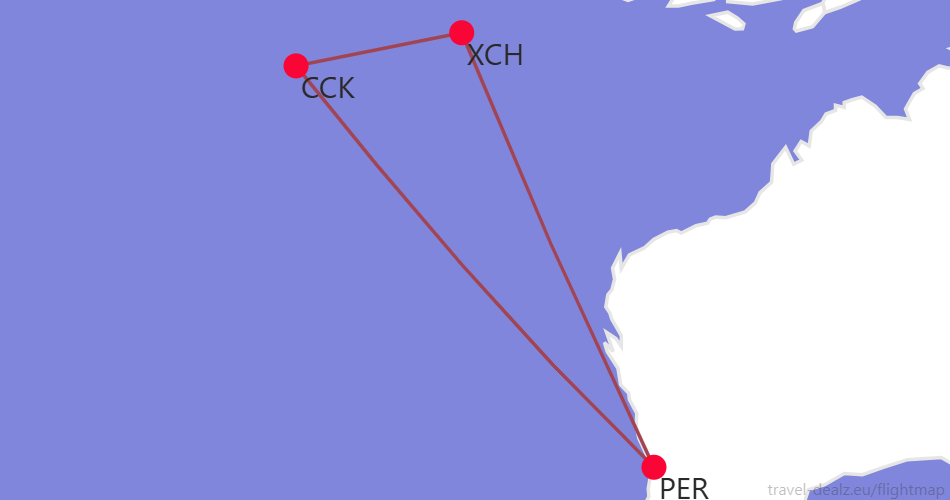 Christmas Islands Cocos Islands Round The World Ticket Routes